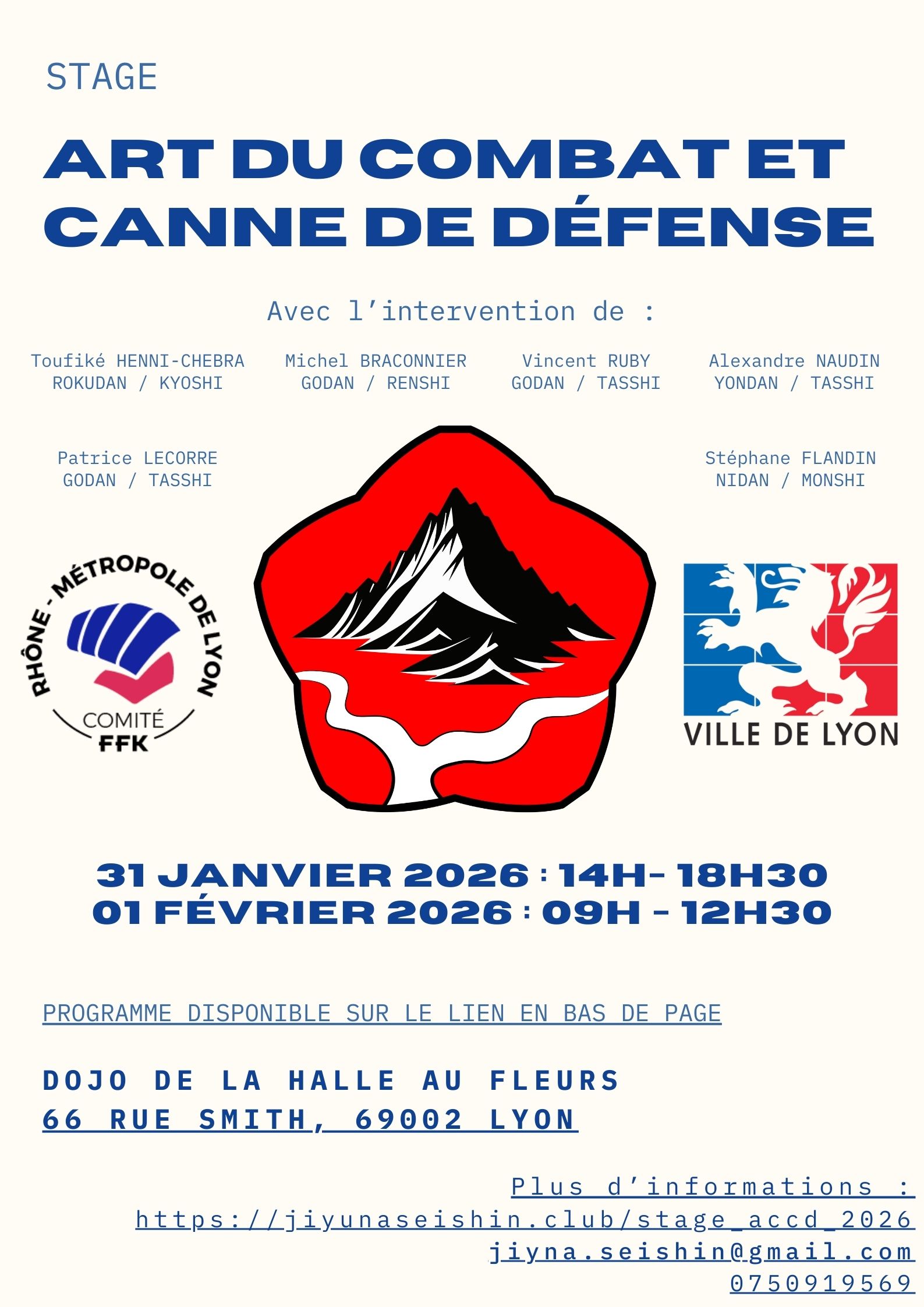 Affiche Stage ACCD 2026